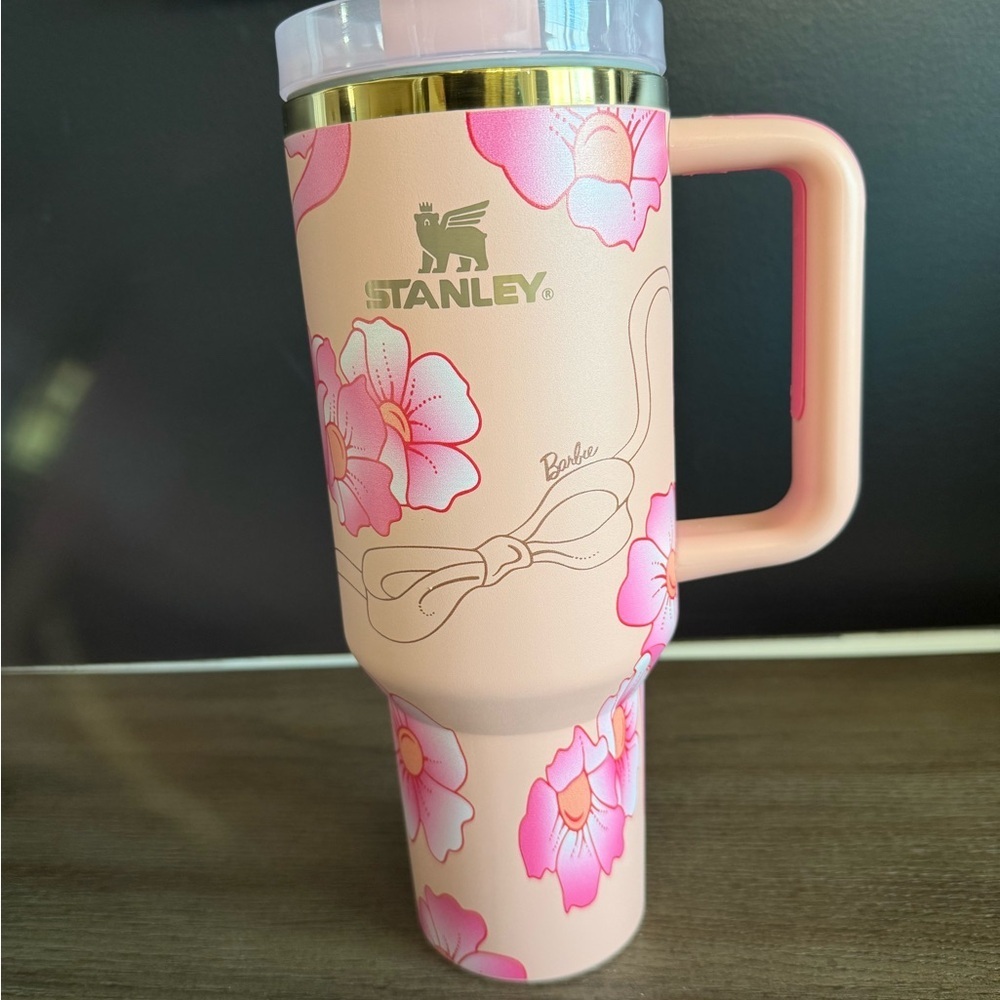 Stanley Barbie Pink Floral Mug 40oz
